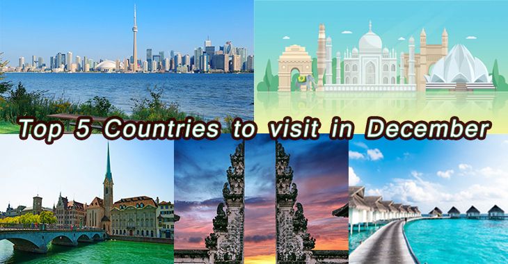 Top 5 Countries to visit in December