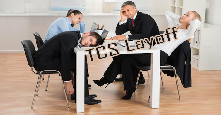 TCS shares are trading down after its announcement to lay off 12,200 workers