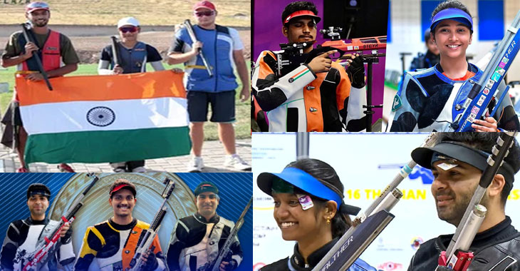 India finishes the Asian Shooting Championship with 50 gold medals