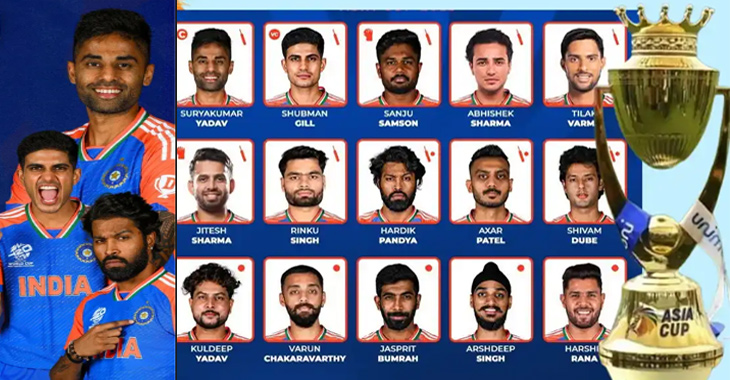 India's Asia Cup 2025: Suryakumar leads Squad