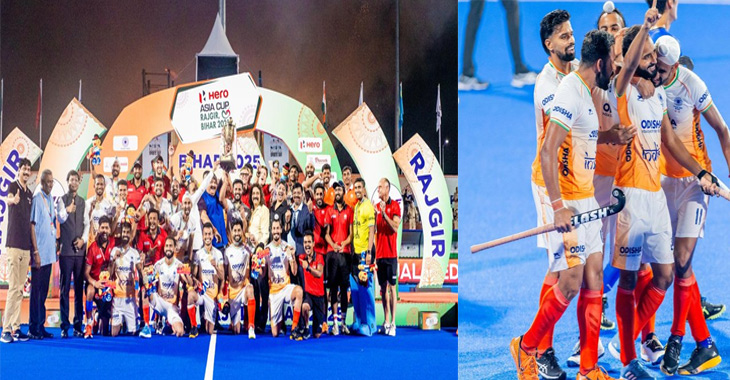 India wins their fourth Hockey Men's Asia Cup title