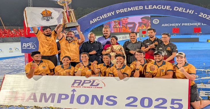 Rajputana Royals won the first Archery Premier League champions