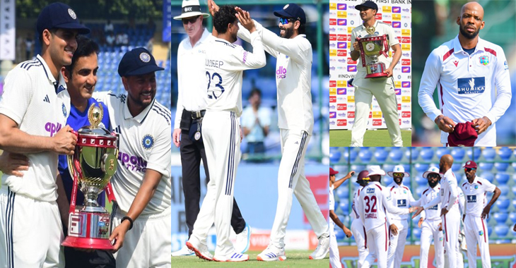 Team India won the Test Series 2-0 over WI