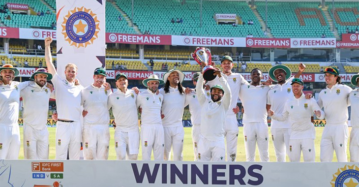 South Africa won a remarkable 2-0 Test series in India