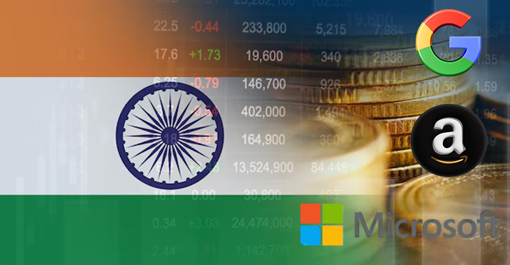 Amazon, Microsoft, and Google made significant investments in India
