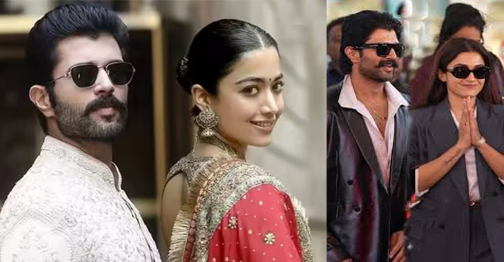 Rashmika and Vijay arrive in Udaipur dressed in matching ensembles