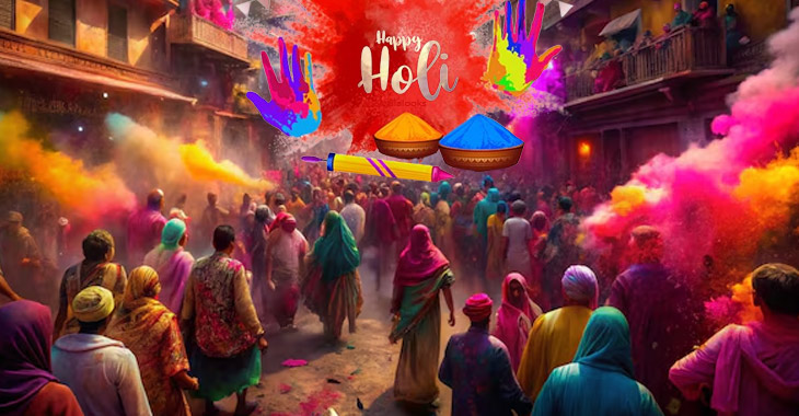 May the Colors of Holi Bring Joy to Every Heart