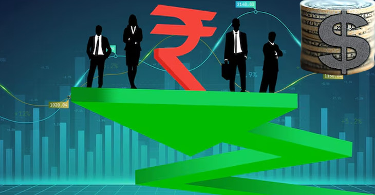 The INR touched a new record low of 92.94 against the USD