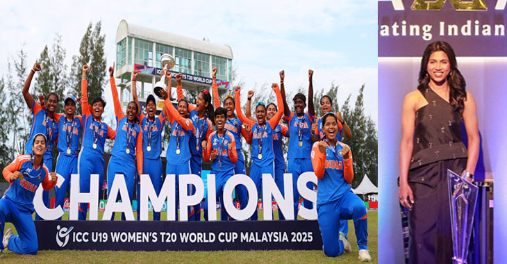 Great to lift the U19 Women's T20 World Cup trophy a second time