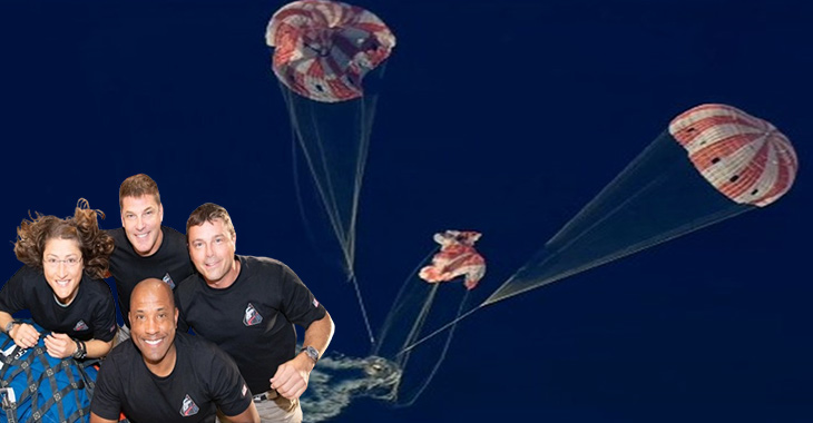 NASA's Artemis II crew return to Earth following a historic lunar mission