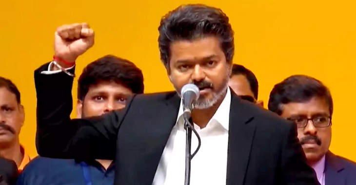 TVK President C. Joseph Vijay gets sworn in as chief minister of Tamil Nadu
