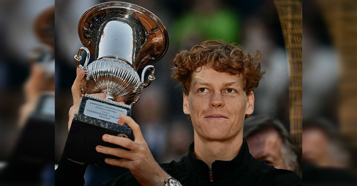 Italian Open: Sinner wins the Masters 1000 for the sixth time in a row