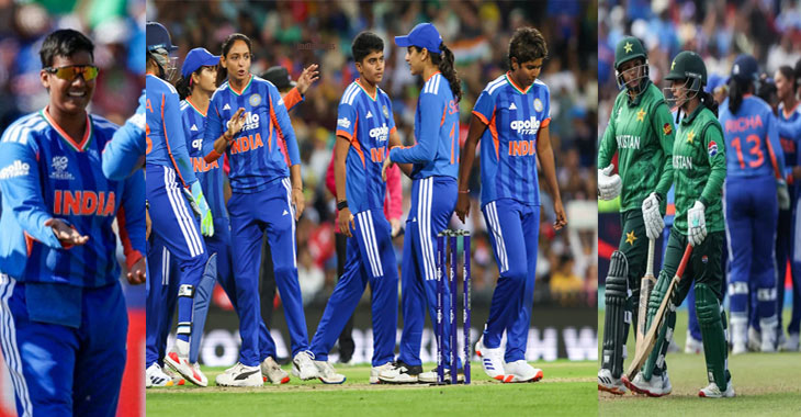 Women's T20 WC: India defeats Pakistan by 64 runs
