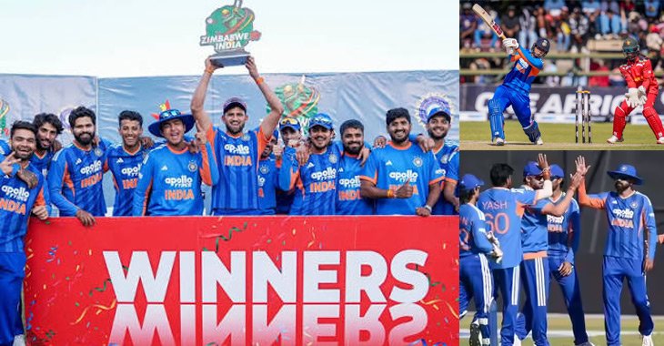3rd T20I: India defeated Zimbabwe 3-0 in a series sweep