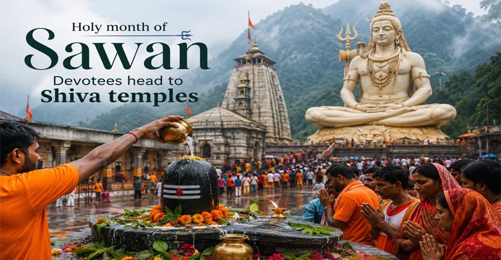 Holy month of Sawan: Devotees head to Shiva temples