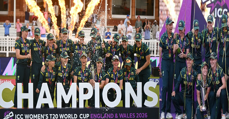 Women's T20 WC: Australia wins seventh title after crushing England