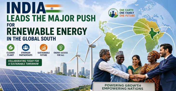 India leads the major push for renewable energy in the Global South