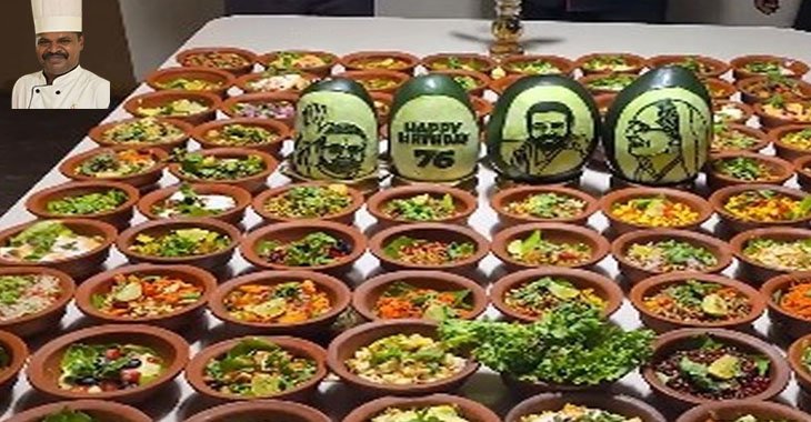Tamil Nadu Chef Prepares 76 Dishes for PM Modi's Birthday