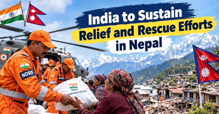 India to Sustain Relief and Rescue Efforts in Nepal