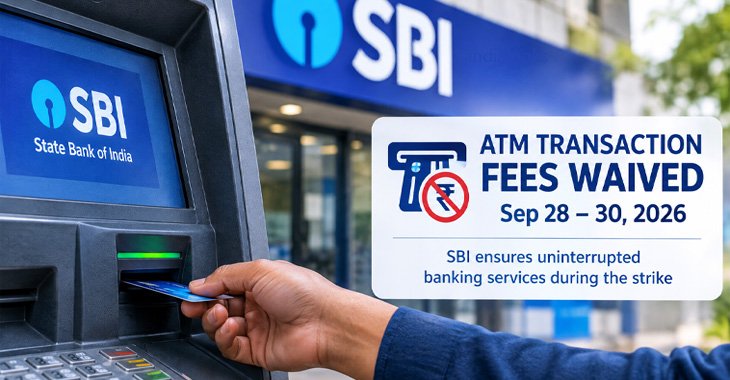 SBI Waives ATM Fees During Nationwide Bank Strike Sep 28-30