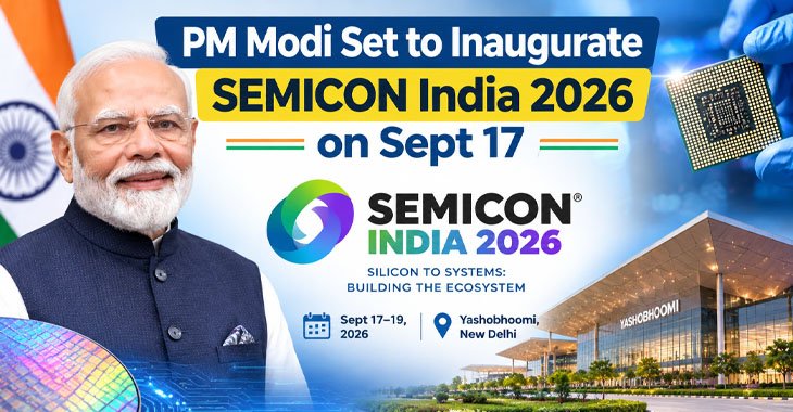 PM Modi Set to Inaugurate SEMICON India 2026 on Sept 17
