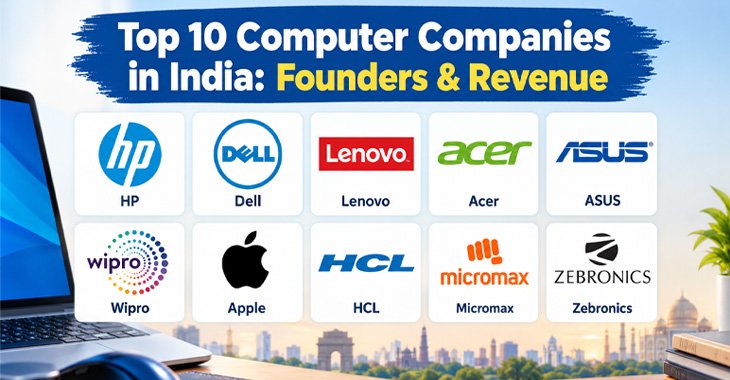 Top 10 Computer Companies in India: Founders & Revenue